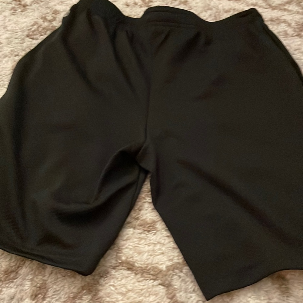 black shorts